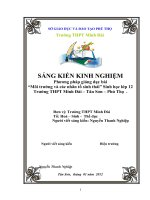 môi trường và các nhân tố sinh thái sinh học lớp 12 trường thpt minh đài – tân sơn – phú thọ