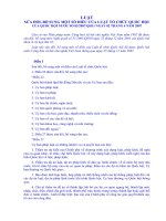 luật sửa đổi, bổ sung một số điều của luật tổ chức quốc hội