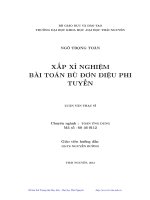 Xấp xỉ nghiệm bài toán bù đơn điệu phi tuyến