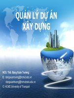 Bài giảng quản lý dự án xây dựng