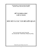 dãy số và các vấn đề liên quan