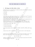 Tài liệu Bài tập hình học 10 chương 1