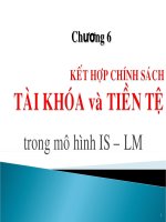 Slide bài giảng chính sách tài khóa và tiền tệ trong mô hình is lm