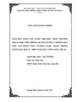 giáo dục lòng yêu nước cho học sinh trường trung học phổ thông quảng xương iv thông qua việc vận dụng tấm gương cách mạng trong giảng dạy bài 14 môn giáo dục công dân lớp 10