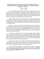 đổi mới cách tổ chức để dạy hiệu quả chủ đề tháng 1 “thanh niên với việc giữ gìn bản sắc văn hoá dân tộc” gdngll - lớp 10