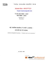 Tiêu chuẩn ISO 9000 2005  2007