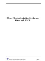 Đồ án công trình cầu tàu đài mềm cọc khoan nhồi BTCT