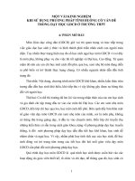 một vài kinh nghiệm khi sử dụng phương pháp tình huống có vấn đề trong dạy học gdcd ở trường thpt