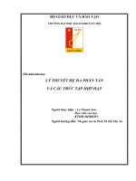 Tiểu luận môn học: LÝ THUYẾT HỆ ĐA PHÂN TÁN  VÀ CẤU TRÚC TẬP HỢP HẠT