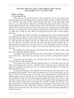 phương pháp sử dụng thí nghiệm thực hành khi nghiên cứu tài liệu mới’’