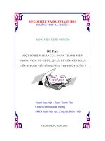 một số biện pháp quản lý nền nếp đoàn viên thanh niên học sinh của đoàn trường thpt bá thước 3