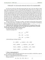 giải bài toán vô cơ kinh điển (18 cách)