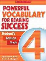 powerful vocabulary for reading success student s edition grade 4 204p