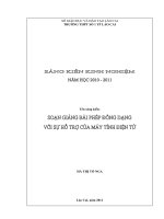 soạn giảng bài phép đồng dạng với sự hỗ trợ của máy tính điện tử