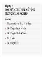 Chương 1 tổ chức công việc kế toán trong kinh doanh (bộ môn kế toán doanh nghiệp)