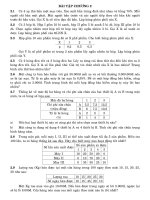 bài tập xác suất thống kê toán chương 2 có giải
