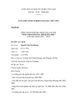 hình thành phương pháp giải loại bài “tính theo phương trình hóa học” cho học sinh lớp 8 – thcs