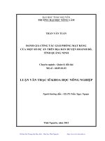 Đánh giá công tác giải phóng mặt bằng của một số dự án trên địa bàn huyện Hoành Bồ, tỉnh Quảng Ninh