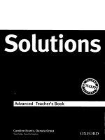solutions advanced teachers book