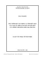 Dãy chính quy suy rộng và tính hữu hạn của tập các Iđêan nguyên tố liên kết của Môđun đối đồng điều địa phương