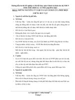 hướng dẫn thi tốt nghiệp và thi kết thúc học phần môn chính trị