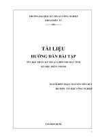 bài tập kỹ thuật ghép nối máy tính