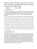 hướng dẫn học sinh dùng quan hệ giữa chuyển động tròn đều và dao động điều hòa để giải một số dạng bài tập dao động cơ học