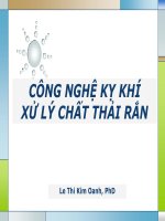 công nghệ kỵ khí xử lý chất thải rắn