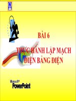 bài giảng công nghệ 9 bài 6 thực hành - lặp mạch điện bảng điện