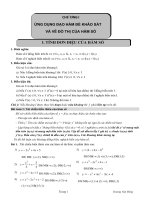 CHUYÊN ĐỀ HÀM SỐ LỚP 12