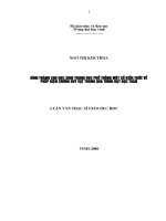 hình thành cho học sinh trung học phổ thông một số kiến thức về phép bcdv trong quá trình dạy học toán