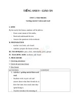 giáo án tiếng anh 9 unit 5 - the media