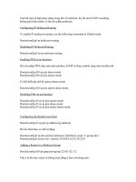 tóm tắt một số lệnh cho phần lab multicast