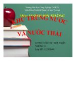 ĐỀ TÀI: Vi sinh môi trường  khử trùng nước và nước thải