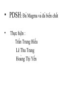 pdsh: đá magma và đá biến chất