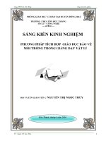 phương pháp tích hợp giáo dục bảo vệ môi trường trong giảng dạy vật lí