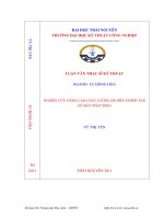 nghiên cứu nâng cao chất lượng hệ điều chỉnh tự động tần số máy phát điện