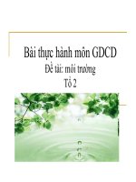 bài thực hành môn gdcd đề tài môi trường