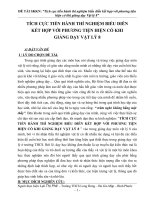 tích cực tiến hành thí nghiệm biếu diễn kết hợp với phương tiện hiện có khi giảng dạy vật lý 8