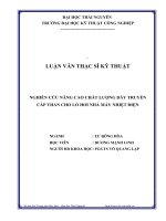 nghiên cứu nâng cao chất lượng dây truyền cấp than cho lò hơi nhà máy nhiệt điện