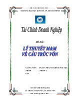 Lý thuyết M&M về cầu trúc vốn