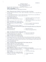 đề thi pháp luật đại cương đề 1