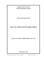 đặc sắc thơ nguyễn khoa điềm