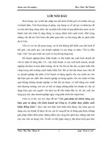 Luận văn: Các giải pháp tài chính nâng cao hiệu quả sử dụng vốn kinh doanh tại công ty cổ phần thực phẩm xuất khẩu đồng giao