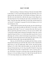 xác định đột biến mất đoạn gen dystrophin gây bệnh loạn dưỡng cơ duchenne ở mức độ mrna và phát hiện người lành mang gen bệnh