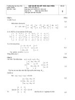 đáp án đề toán rời rạc