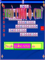 Trò chơi ô chữ Ngữ văn THCS