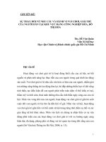 CHUYÊN ĐỀ:  SỰ THAY ĐỔI VỀ NHU CẦU VÀ  HÀNH VI VUI CHƠI, GIẢI TRÍ  CỦA NGƯỜI DÂN TẠI KHU VỰC ĐANG CÔNG NGHIỆP HÓA, ĐÔ THỊ HÓA