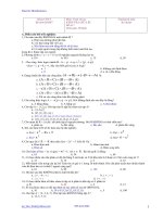 đề thi môn toán rời rạc