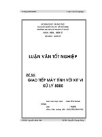 ĐỀ TÀI: Giao tiếp máy tính với KIT vi xử lý 8085